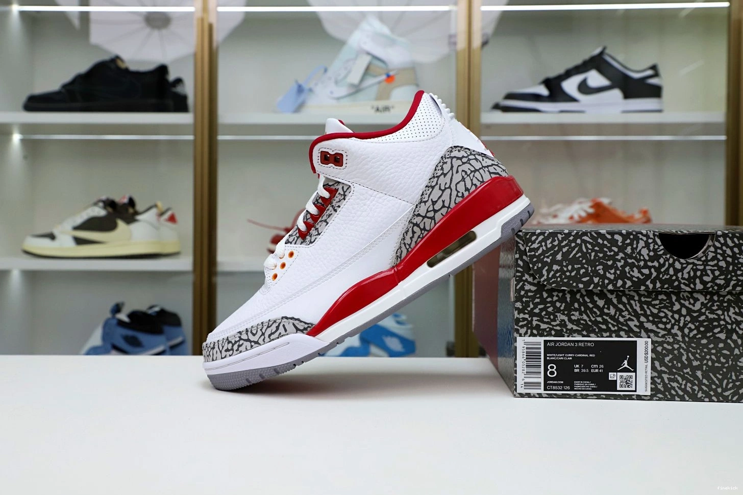 Cardinal 3 Retro Jordan Air  Red(CT8532-126） 0817
